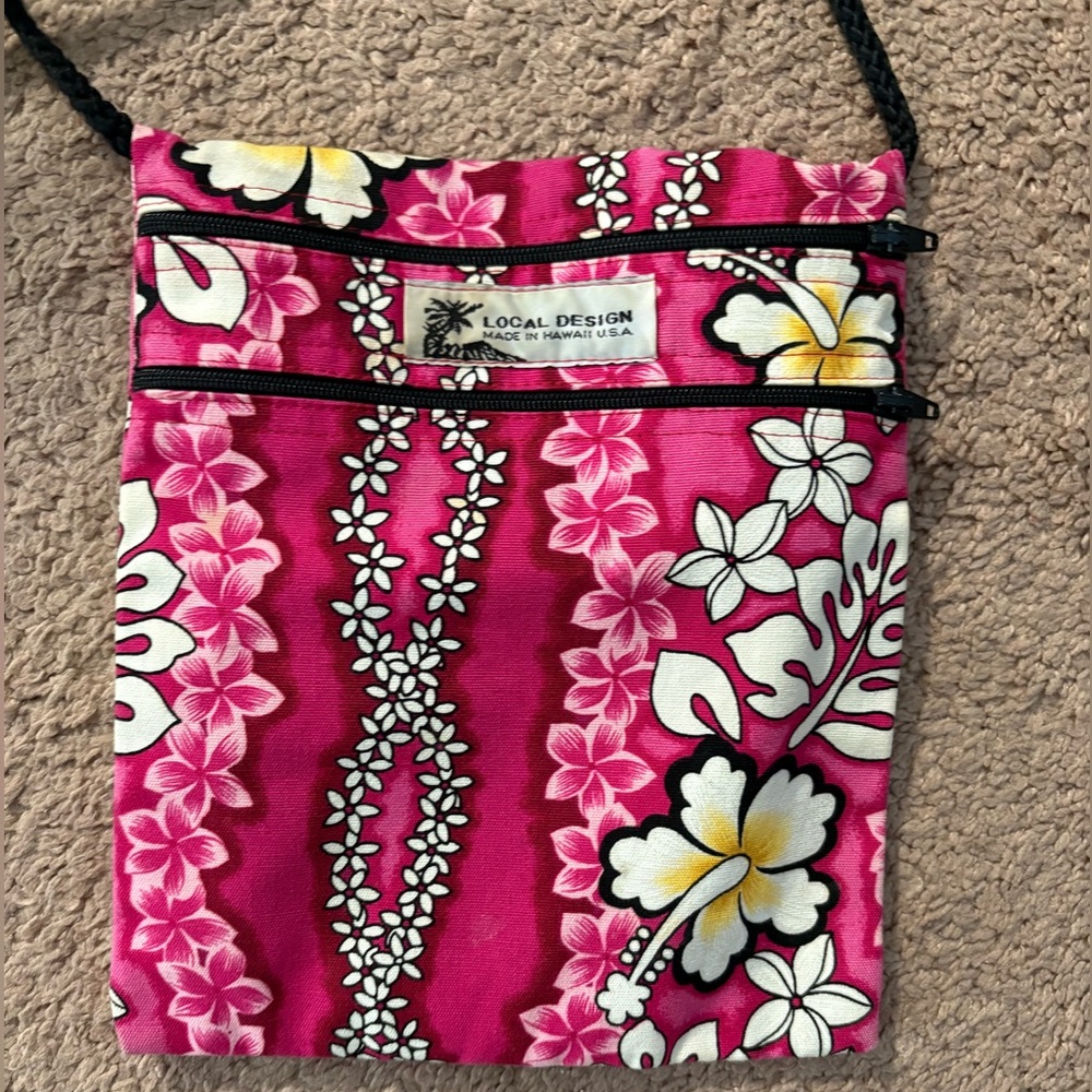 Hibiscus Pink Floral Women's Crossover Bag